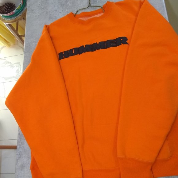 Men's Sweat shirt, XL, Hummer embroidered, Heavy, Steve and Barry's - Picture 2 of 4